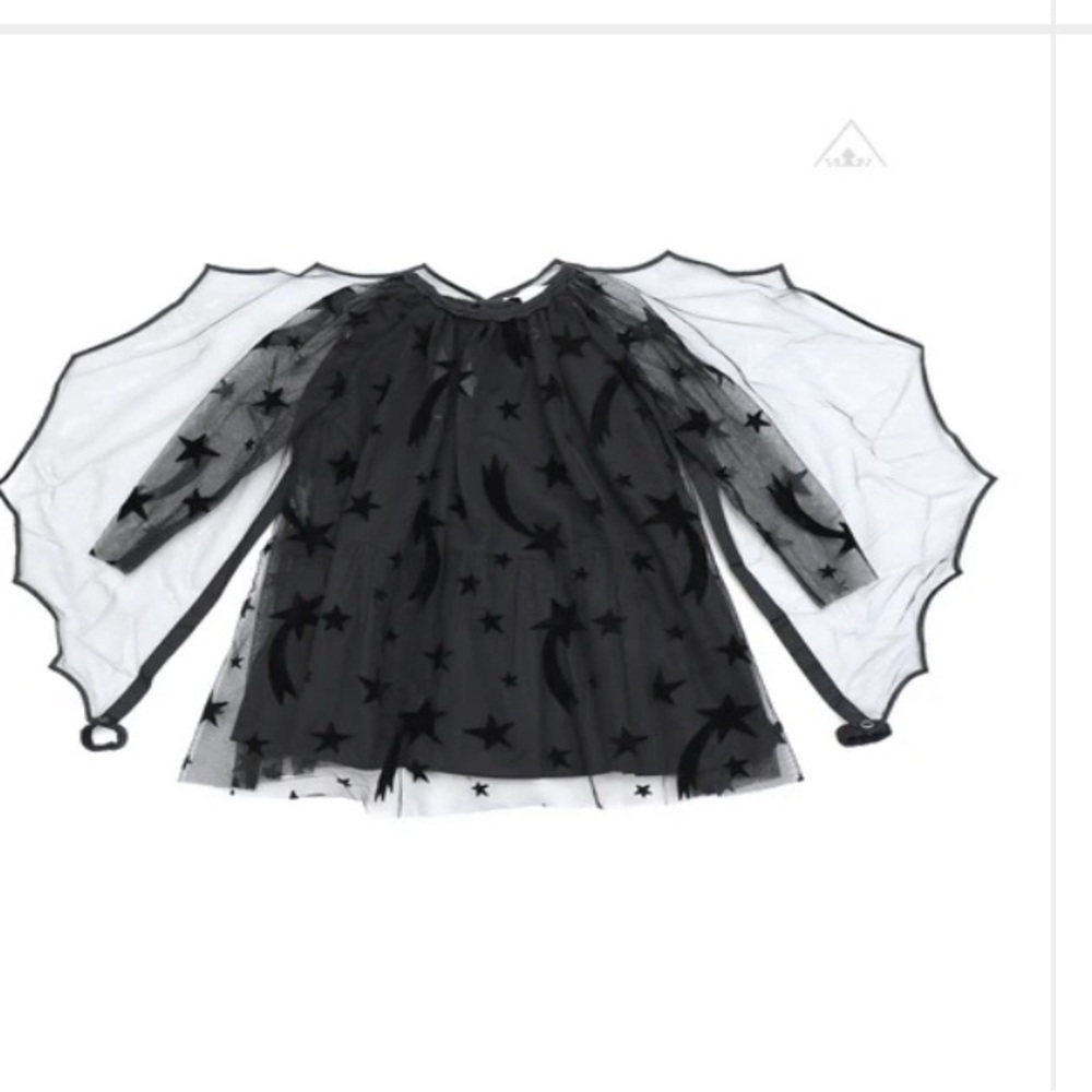 Stella McCartney Kids Black Star Dress - Picture 2 of 9